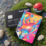 Credit Card Skin Sticker - Pokémon - Abstract Geometric Charmander - Holographic