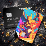 Credit Card Skin Sticker - Pokémon - Charizard Abstract Fire - Holographic