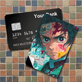 Credit Card Skin Sticker - Demon Slayer - Tanjiro Mosaic Portrait