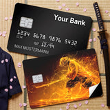Credit Card Skin Sticker - Demon Slayer - Zenitsu Thunder Breathing - Holographic