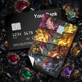 Credit Card Skin Sticker - Demon Slayer - Fiery Character Portraits - Holographic