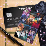Credit Card Skin Sticker - Demon Slayer - Hashira Character Grid - Holographic