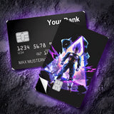 Credit Card Skin Sticker - Dragon Ball - Vegeta Purple Aura - Holographic