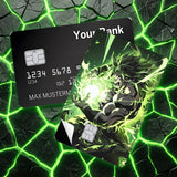 Credit Card Skin Sticker - Dragon Ball - Broly Green Energy - Holographic