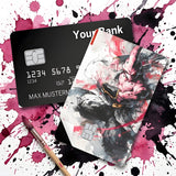 Credit Card Skin Sticker - Dragon Ball - Majin Buu Ink Splatter - Holographic