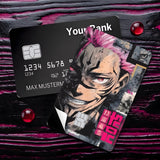 Credit Card Skin Sticker - Jujutsu Kaisen - Sukuna With Pink Hair And Red Eyes