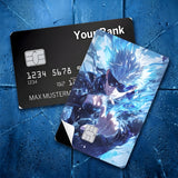 Credit Card Skin Sticker - Jujutsu Kaisen - Satoru Gojo Blue Cursed Energy - Holographic
