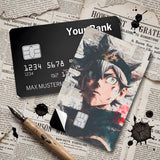 Credit Card Skin Sticker - Black Clover - Asta Newspaper Collage Portrait