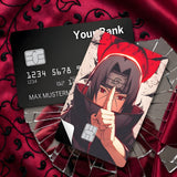 Credit Card Skin Sticker - Naruto - Itachi Uchiha Sharingan Eye Close-up - Holographic