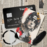 Credit Card Skin Sticker - Naruto - Itachi Uchiha Newspaper Collage Portrait