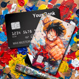 Credit Card Skin Sticker - One Piece - Colorful Close-up Of Monkey D. Luffy
