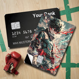 Credit Card Skin Sticker - My Hero Academia - Izuku Midoriya Deku In Costume - Holographic