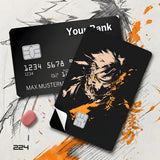 Credit Card Skin Sticker - Naruto - Uzumaki Sketch With Orange Accents