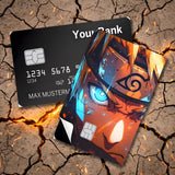 Credit Card Skin Sticker - Naruto - Naruto Uzumaki Glowing Eye Close-up - Holographic