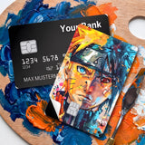Credit Card Skin Sticker - Naruto - Uzumaki Painterly Colorful Portrait