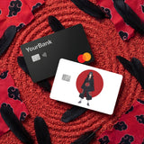 Credit Card Skin Sticker - Naruto - Akatsuki Figure Against Red Sun