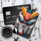 Credit Card Skin Sticker - Gundam - Gundam Mecha Head Close-up - Holographic