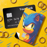 Credit Card Skin Sticker - Sonic the Hedgehog - Sonic On Yellow Background