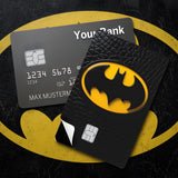 Credit Card Skin Sticker - DC Comics - Classic Batman Logo On Textured Black - Holographic