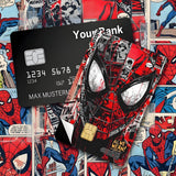 Credit Card Skin Sticker - Marvel - Spider-man Comic Book Collage - Holographic