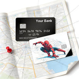 Credit Card Skin Sticker - Marvel - Spider-man Crouching Over A City Map
