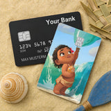 Credit Card Skin Sticker - Moana - Baby Moana On The Beach