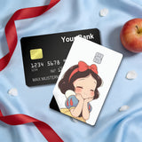 Credit Card Skin Sticker - Snow White - Cute Chibi Snow White Resting - Holographic