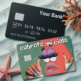 Credit Card Skin Sticker - SpongeBob - Patrick Star Cobrate Mi Ciela Meme - Holographic