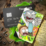 Credit Card Skin Sticker - Rick and Morty - Panicked Expression