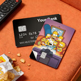 Credit Card Skin Sticker - The Simpsons - Family On Couch