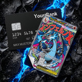 Credit Card Skin Sticker - Pokémon - Japanese Mega Charizard X Card - Holographic