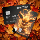 Credit Card Skin Sticker - Pokémon - Fiery Flareon - Holographic