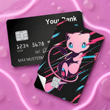 Credit Card Skin Sticker - Pokémon - Neon Pink Mew - Holographic