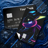 Credit Card Skin Sticker - Pokémon - Neon Blue Greninja - Holographic