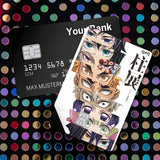 Credit Card Skin Sticker - Demon Slayer - Characters Eyes Collage