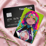 Credit Card Skin Sticker - Demon Slayer - Mitsuri Kanroji Portrait