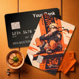 Credit Card Skin Sticker - Naruto - Uzumaki Sitting Orange Theme