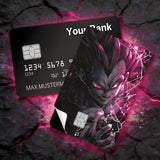 Credit Card Skin Sticker - Dragon Ball - Ultra Ego Vegeta With Pink Energy - Holographic