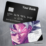 Credit Card Skin Sticker - Dragon Ball - Ultra Instinct Goku Portrait - Holographic