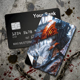 Credit Card Skin Sticker - Chainsaw Man - Chainsaw Man Devil Form Close-up - Holographic