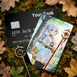 Credit Card Skin Sticker - Frieren: Beyond Journey's End - Frieren The Elf In Forest - Holographic