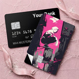 Credit Card Skin Sticker - Marvel - Spider-Gwen Crouching Pink Cityscape