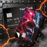 Credit Card Skin Sticker - Star Wars - Fiery Darth Vader Helmet - Holographic