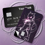 Credit Card Skin Sticker - Pokémon - Mewtwo Psychic Blast Art - Holographic