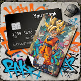 Credit Card Skin Sticker - Dragon Ball - Goku Graffiti Street Art