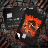Credit Card Skin Sticker - Attack on Titan - Raging Titan Amidst Fiery City