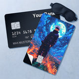 Credit Card Skin Sticker - Jujutsu Kaisen - Gojo Under Full Moon City - Holographic