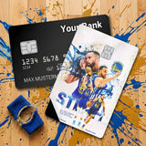 Credit Card Skin Sticker - NBA - Stephen Curry Warriors Splash Collage - Holographic