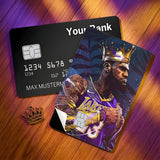 Credit Card Skin Sticker - NBA - LeBron James Lakers King Crown - Holographic