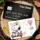 Credit Card Skin Sticker - Peanuts - Snoopy Reading On Log With Woodstock
